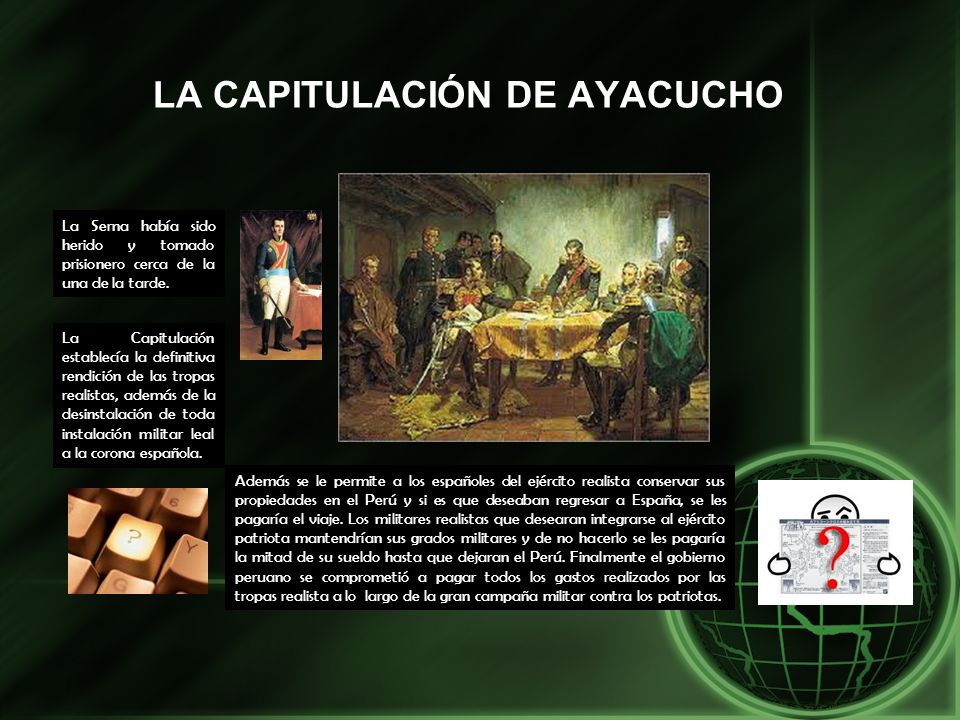 LA CAPITULACIÓN DE AYACUCHO