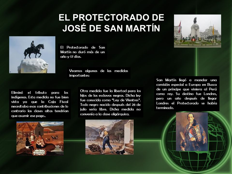 EL PROTECTORADO DE JOSÉ DE SAN MARTÍN