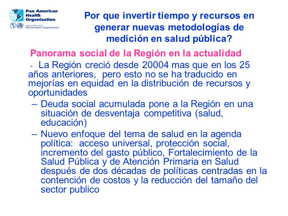 Por que invertir tiempo y recursos en generar nuevas metodologías de medición en salud pública
