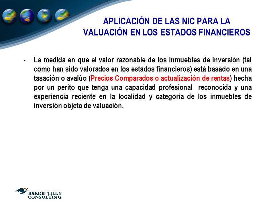 APLICACIÓN DE LAS NIC PARA LA VALUACIÓN EN LOS ESTADOS FINANCIEROS