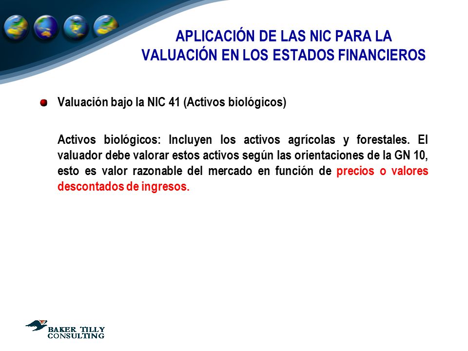 APLICACIÓN DE LAS NIC PARA LA VALUACIÓN EN LOS ESTADOS FINANCIEROS