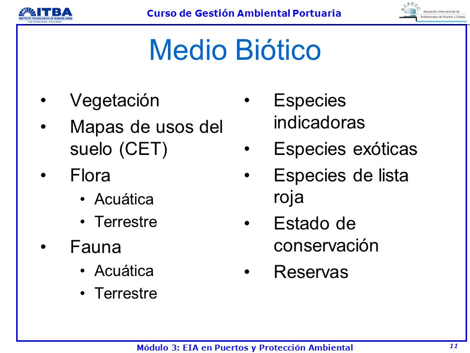 Medio Biótico Vegetación Mapas de usos del suelo (CET) Flora Fauna