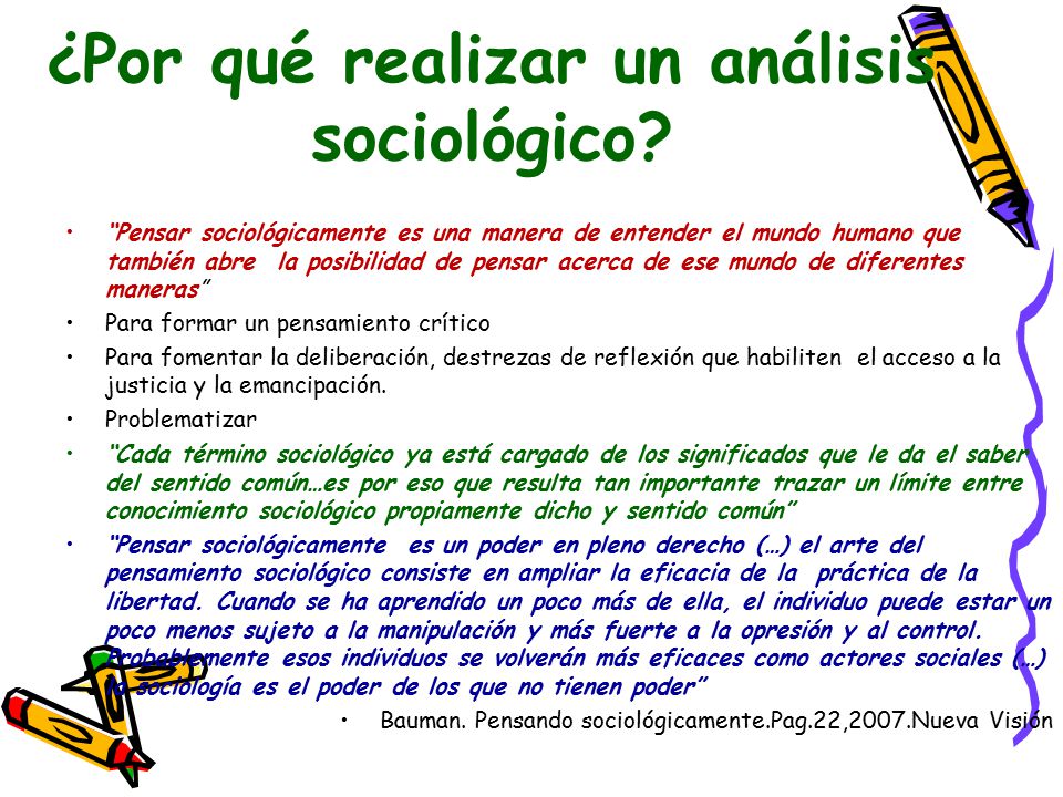 ¿Por qué realizar un análisis sociológico