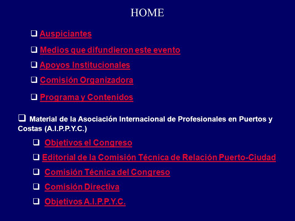 HOME Auspiciantes. Medios que difundieron este evento. Apoyos Institucionales. Comisión Organizadora.