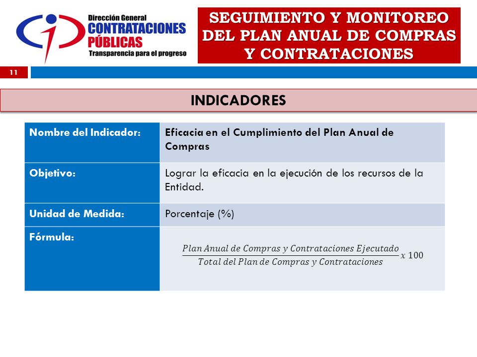 SEGUIMIENTO Y MONITOREO DEL PLAN ANUAL DE COMPRAS Y CONTRATACIONES
