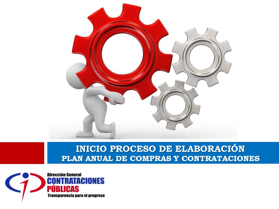 INICIO PROCESO DE ELABORACIÓN PLAN ANUAL DE COMPRAS Y CONTRATACIONES