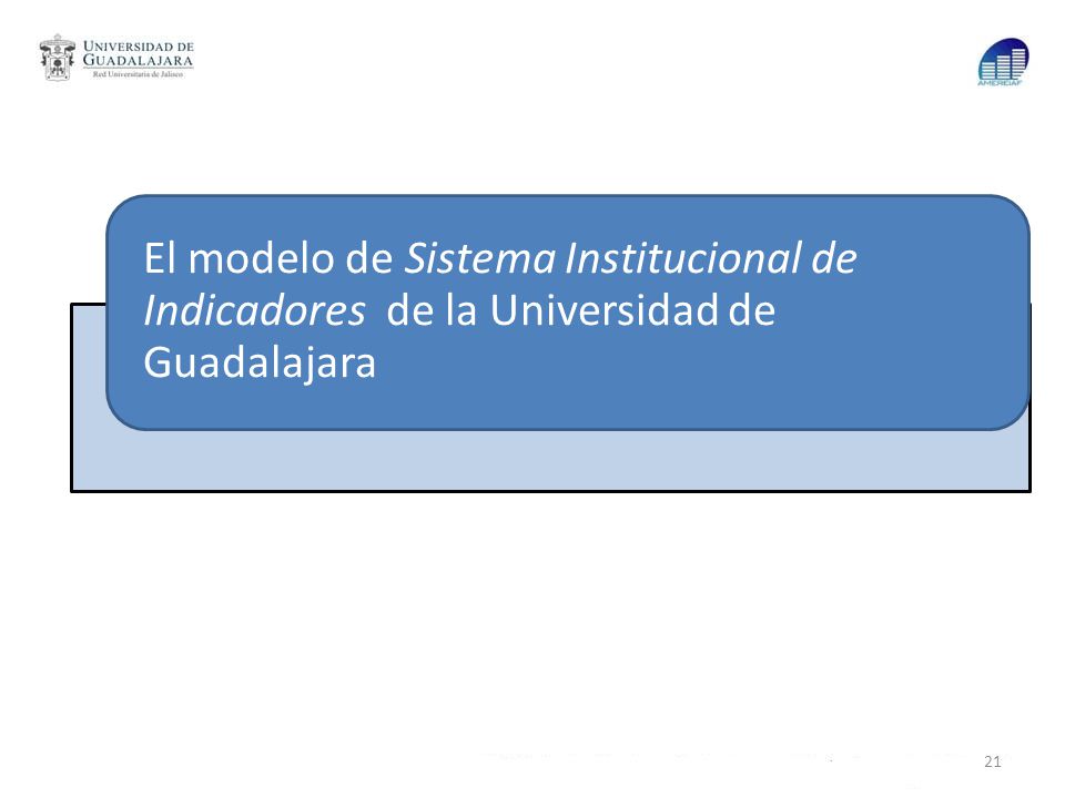 El modelo de Sistema Institucional de Indicadores de la Universidad de Guadalajara