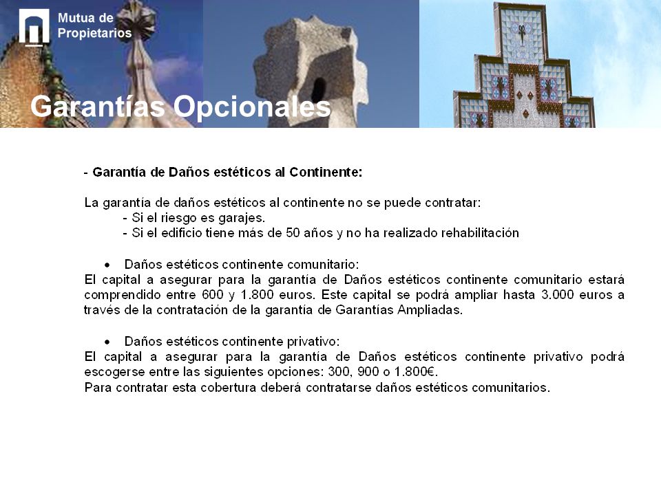 Garantías Opcionales