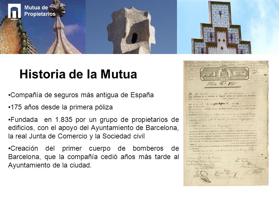 Historia de la Mutua Compañía de seguros más antigua de España