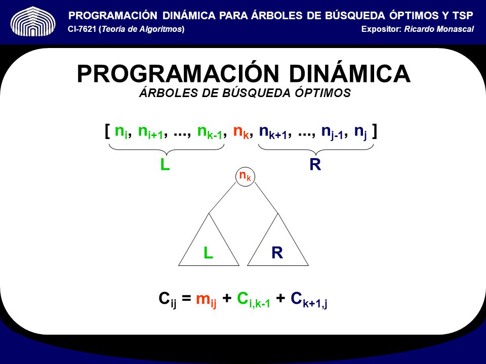 PROGRAMACIÓN DINÁMICA