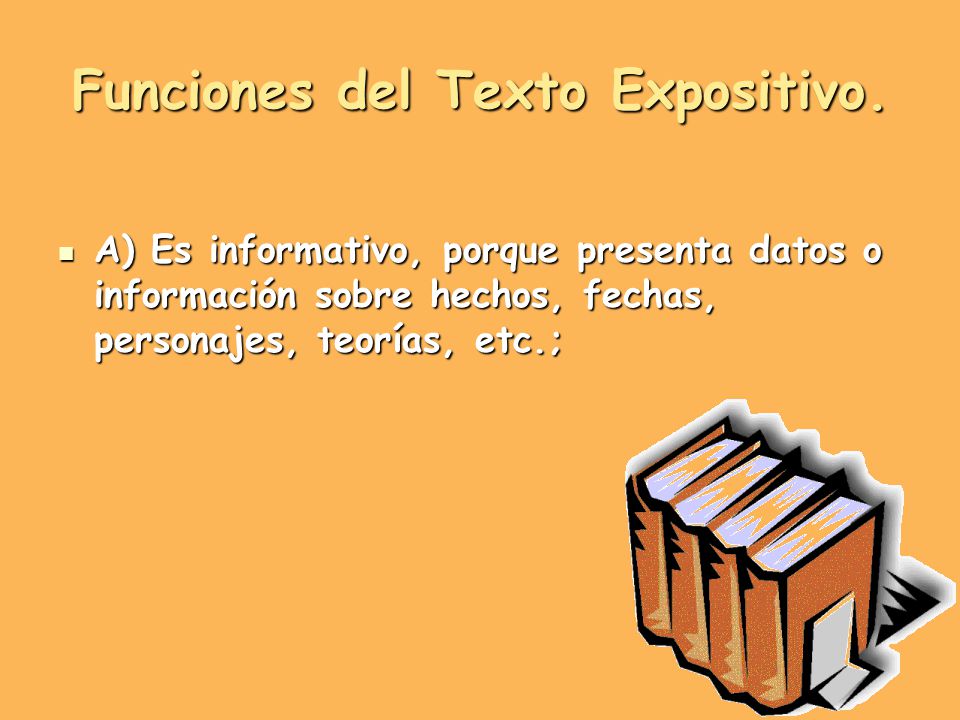 Funciones del Texto Expositivo.