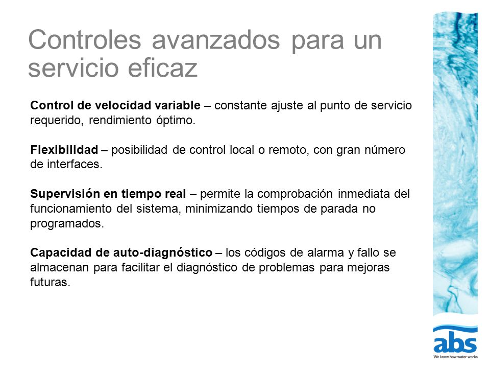 Controles avanzados para un servicio eficaz