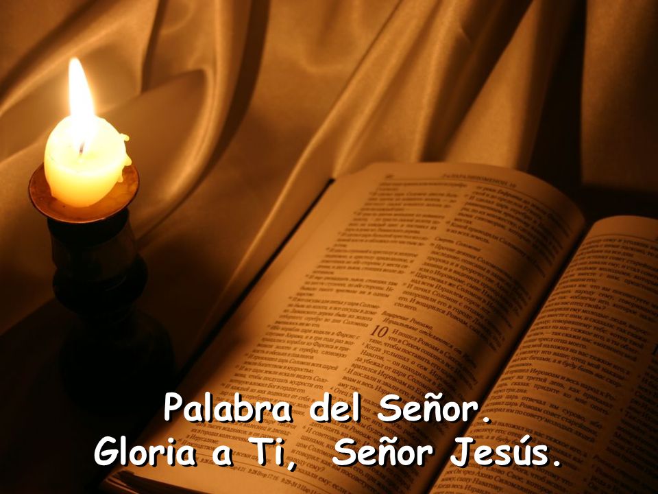 Palabra del Señor. Gloria a Ti, Señor Jesús.