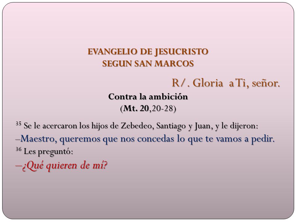 EVANGELIO DE JESUCRISTO