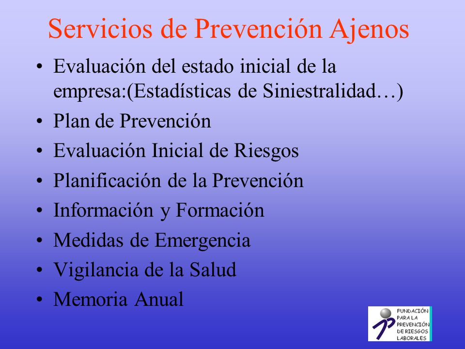 Servicios de Prevención Ajenos