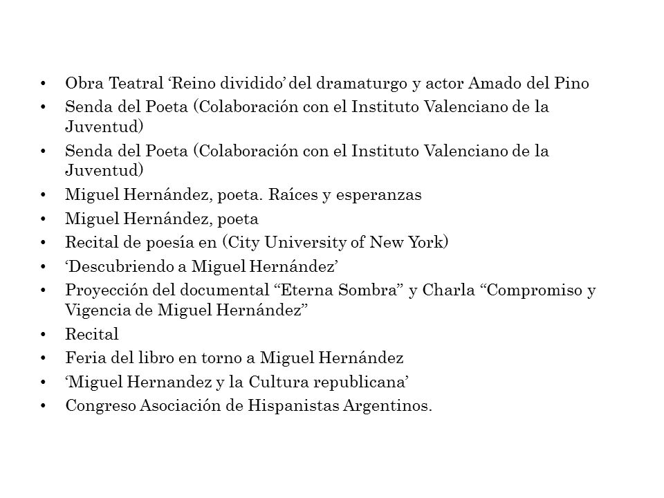 Obra Teatral ‘Reino dividido’ del dramaturgo y actor Amado del Pino