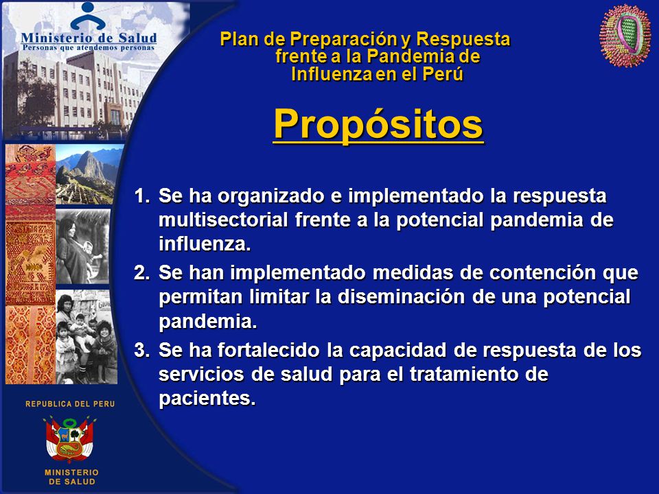Plan de Preparación y Respuesta frente a la Pandemia de Influenza en el Perú