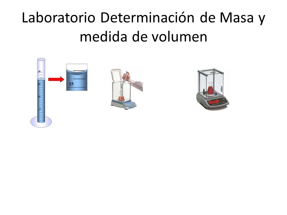 Laboratorio Determinación de Masa y medida de volumen