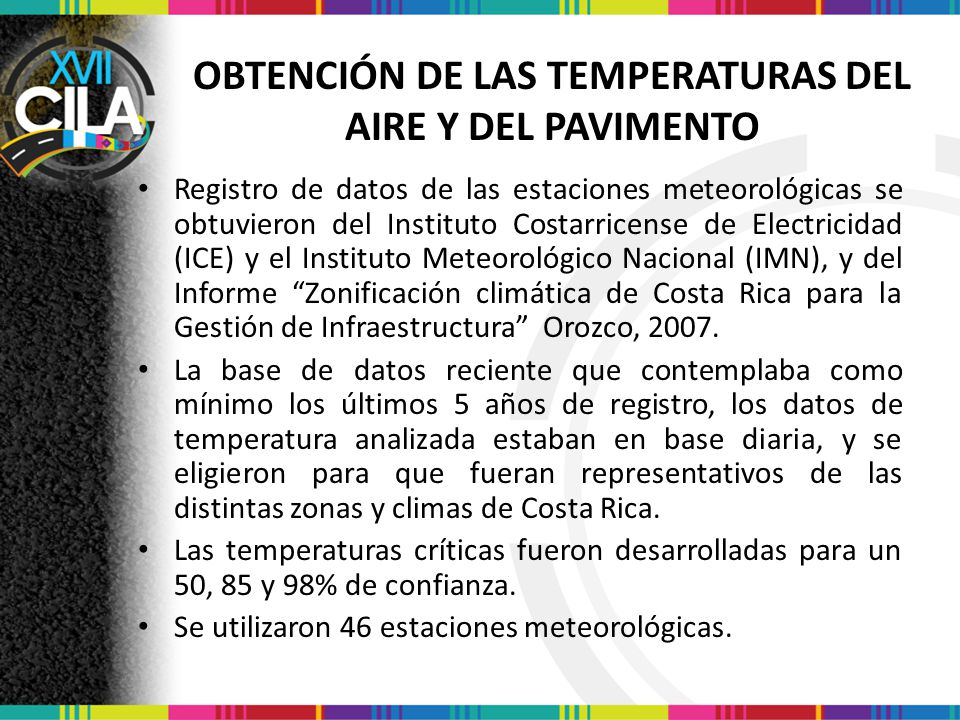 OBTENCIÓN DE LAS TEMPERATURAS DEL AIRE Y DEL PAVIMENTO