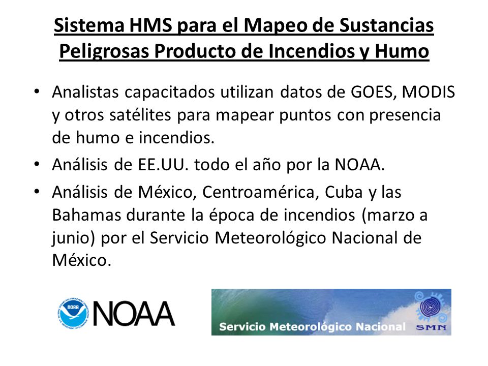 Sistema HMS para el Mapeo de Sustancias Peligrosas Producto de Incendios y Humo