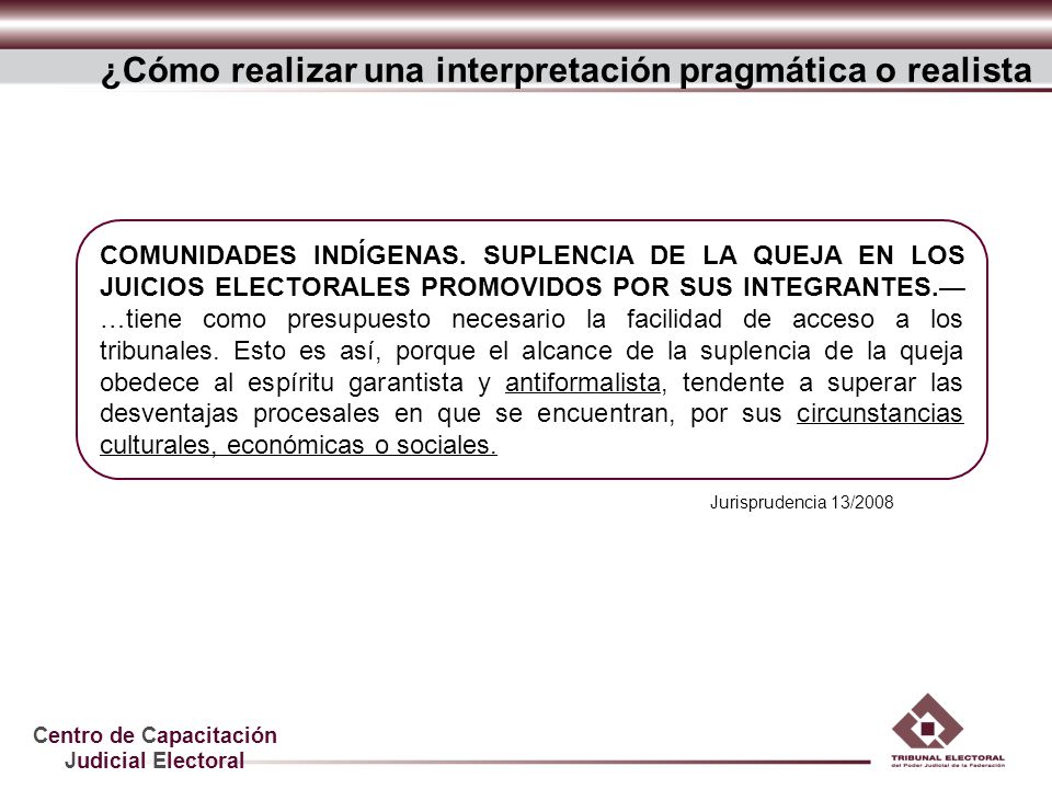 ¿Cómo realizar una interpretación pragmática o realista