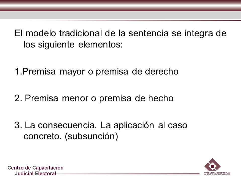 El modelo tradicional de la sentencia se integra de los siguiente elementos: