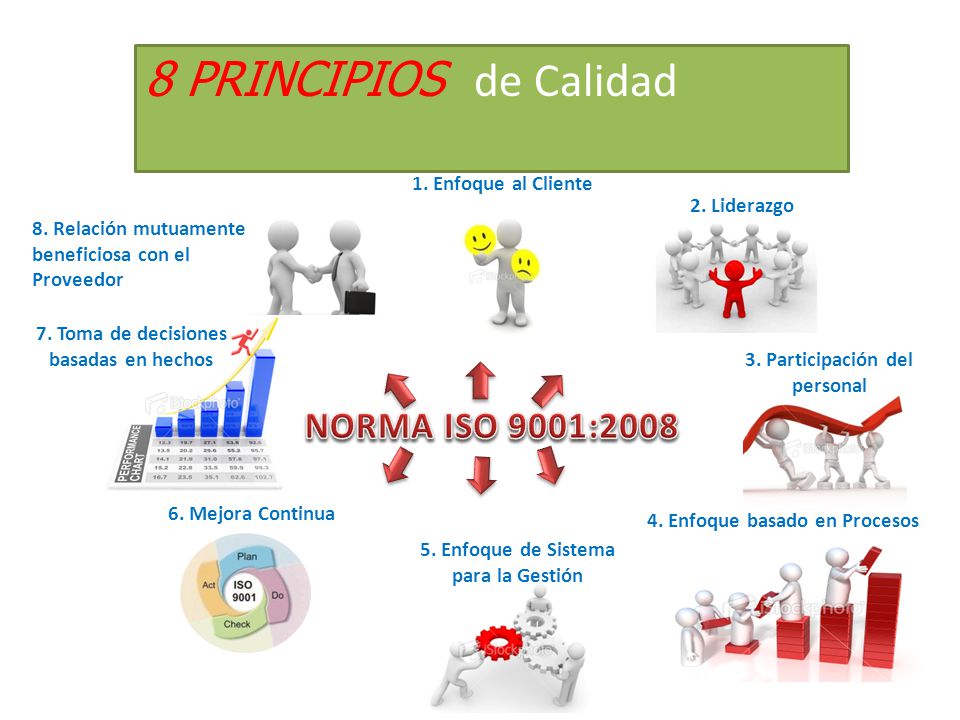 8 PRINCIPIOS de Calidad NORMA ISO 9001: Enfoque al Cliente