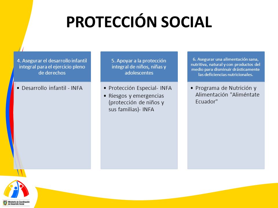 5. Apoyar a la protección integral de niños, niñas y adolescentes