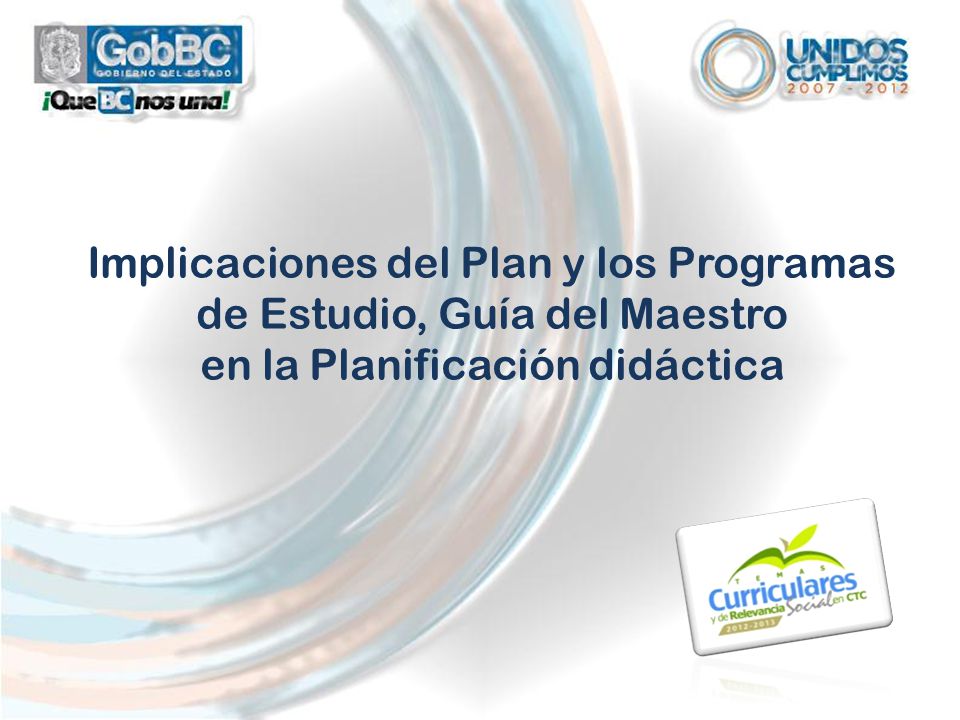 Implicaciones del Plan y los Programas de Estudio, Guía del Maestro