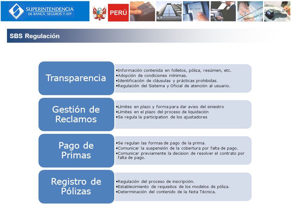 Transparencia Gestión de Reclamos Pago de Primas Registro de Pólizas