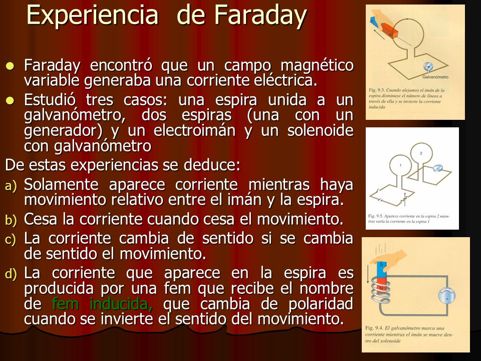 Experiencia de Faraday