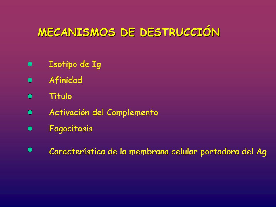 MECANISMOS DE DESTRUCCIÓN