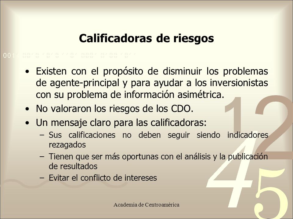 Calificadoras de riesgos