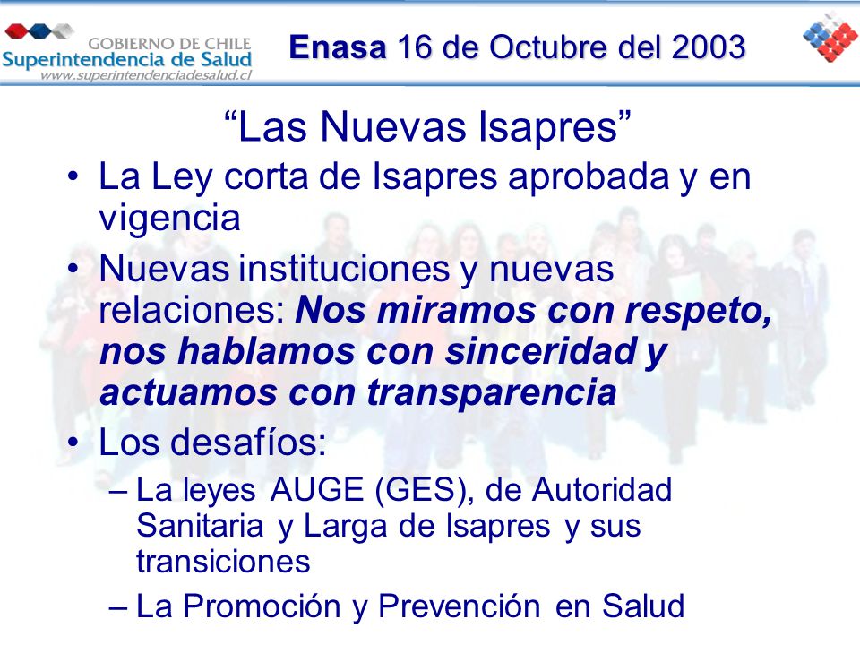 Las Nuevas Isapres La Ley corta de Isapres aprobada y en vigencia