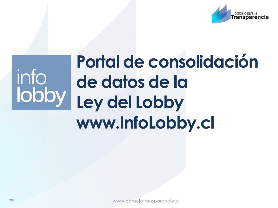 Portal de consolidación de datos de la Ley del Lobby