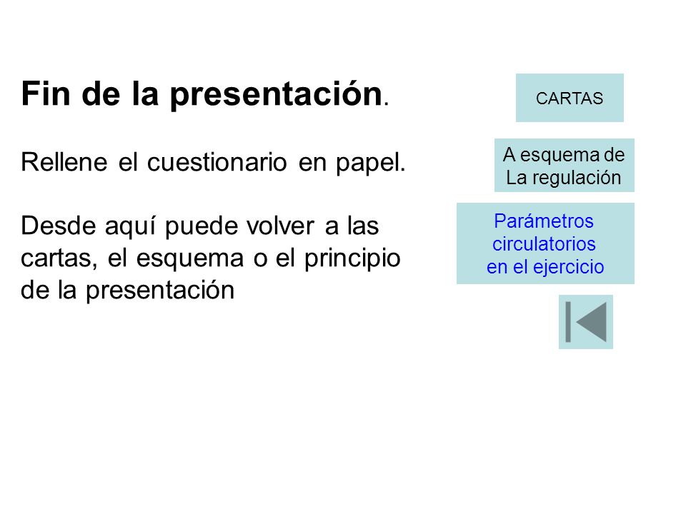 Fin de la presentación. Rellene el cuestionario en papel.
