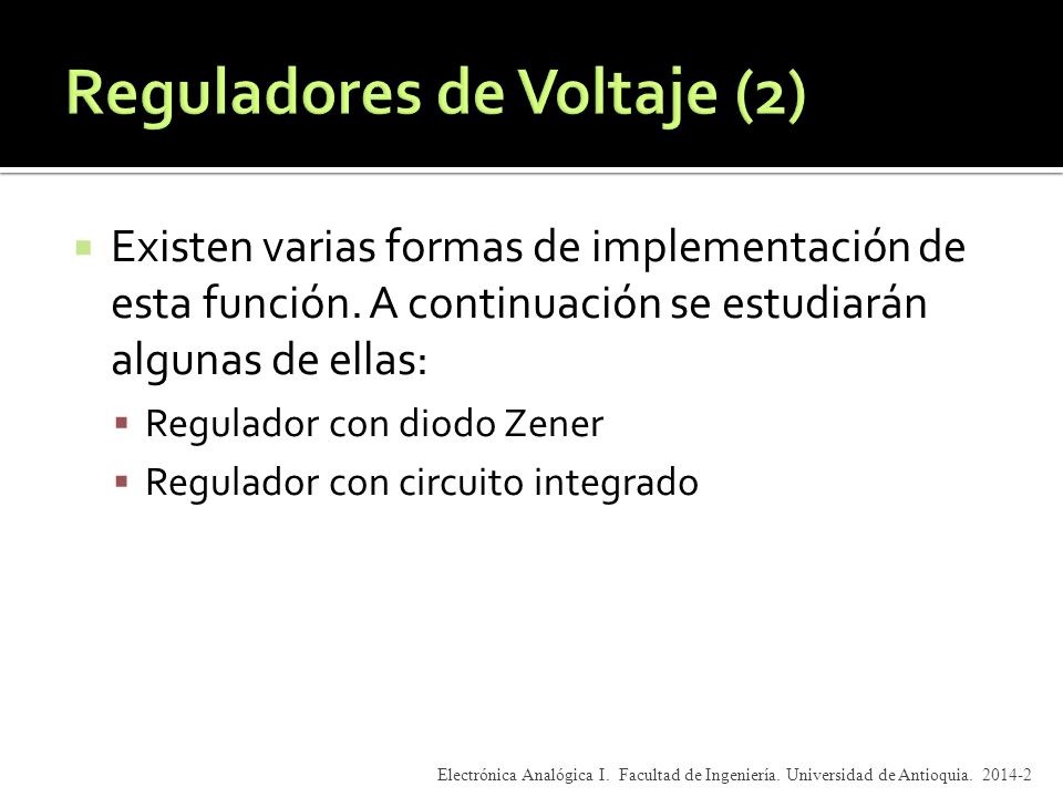 Reguladores de Voltaje (2)