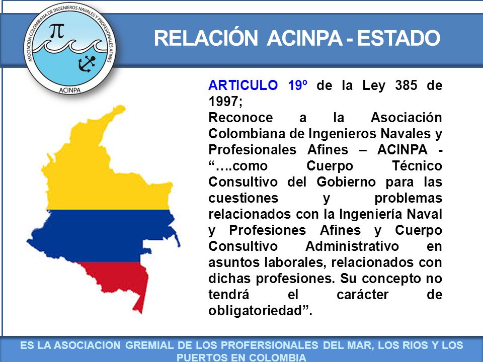 RELACIÓN ACINPA - ESTADO