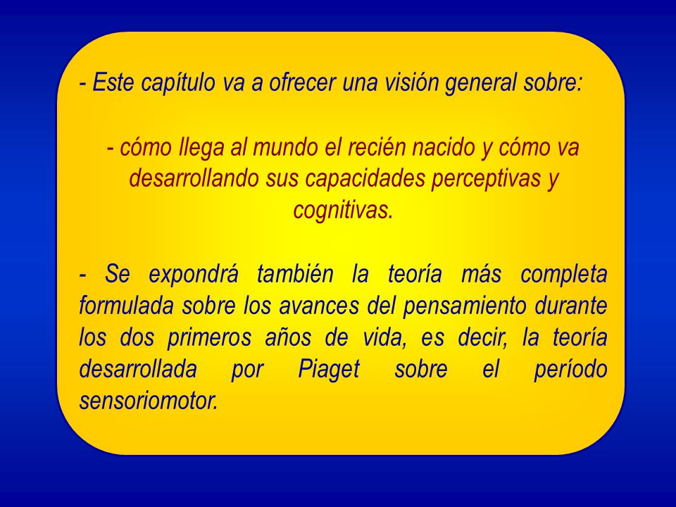 - Este capítulo va a ofrecer una visión general sobre: