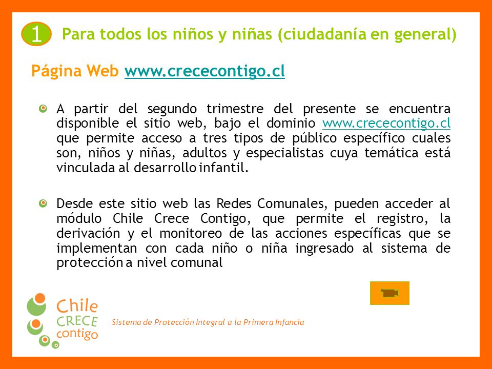 1 Para todos los niños y niñas (ciudadanía en general)