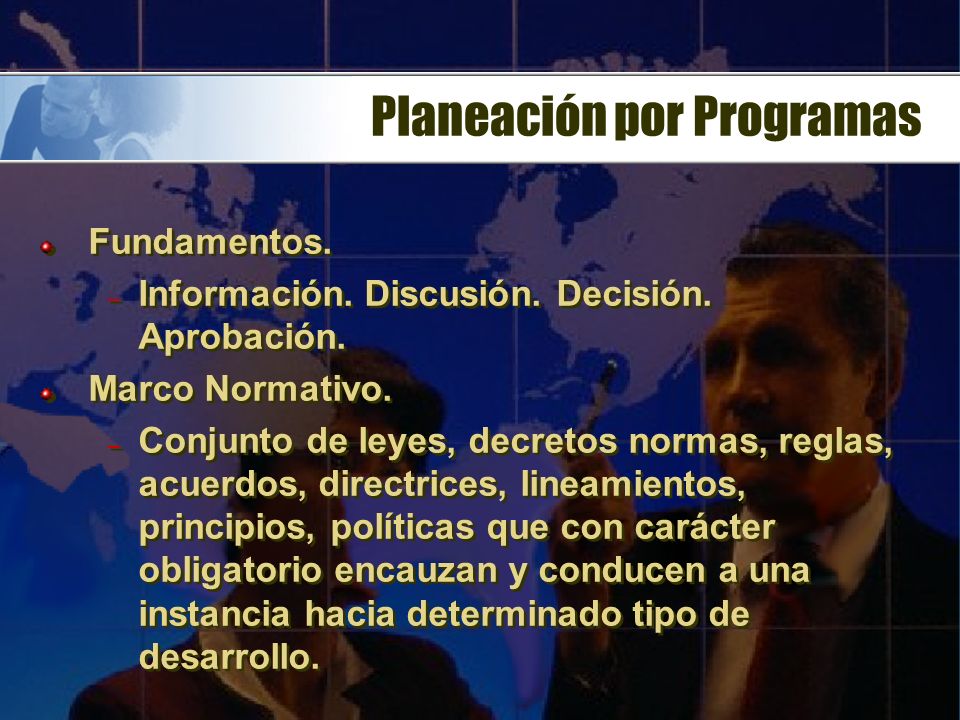 Planeación por Programas