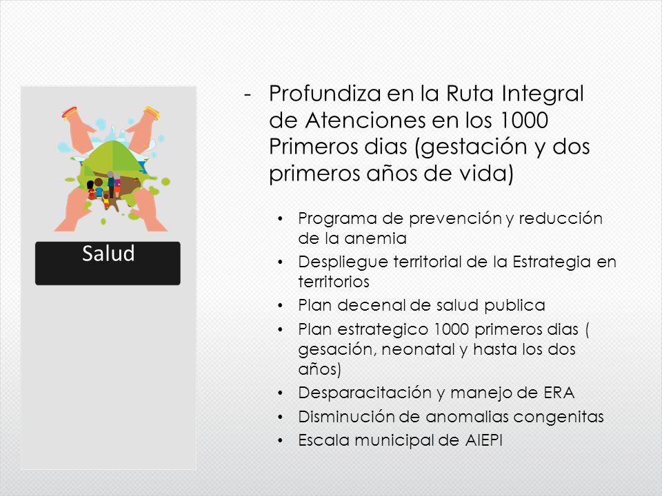 Salud Profundiza en la Ruta Integral de Atenciones en los 1000 Primeros dias (gestación y dos primeros años de vida)