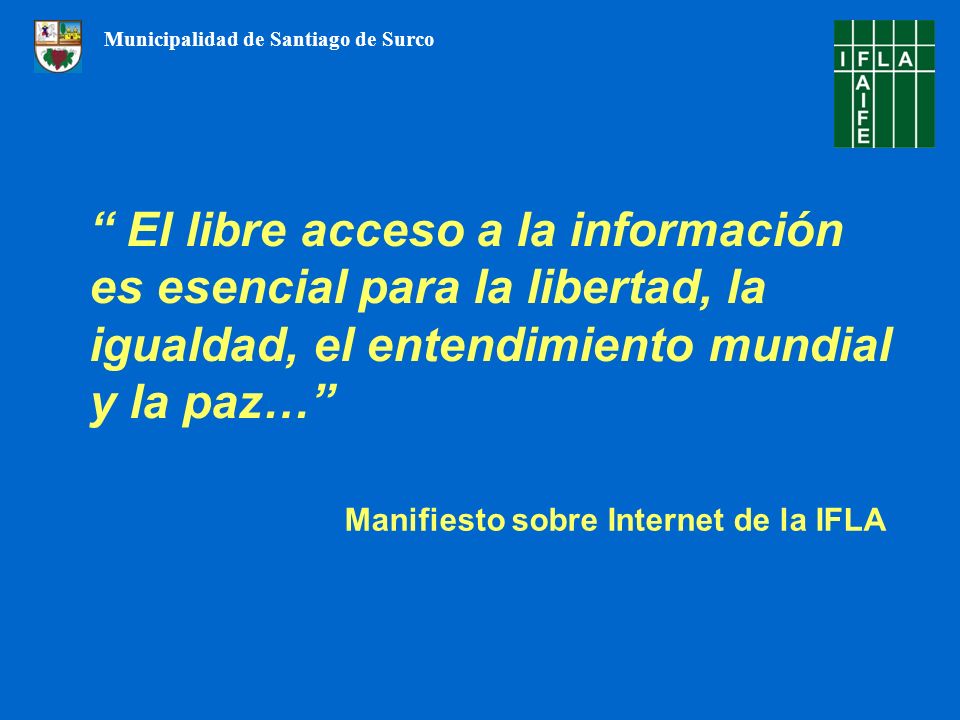 Manifiesto sobre Internet de la IFLA