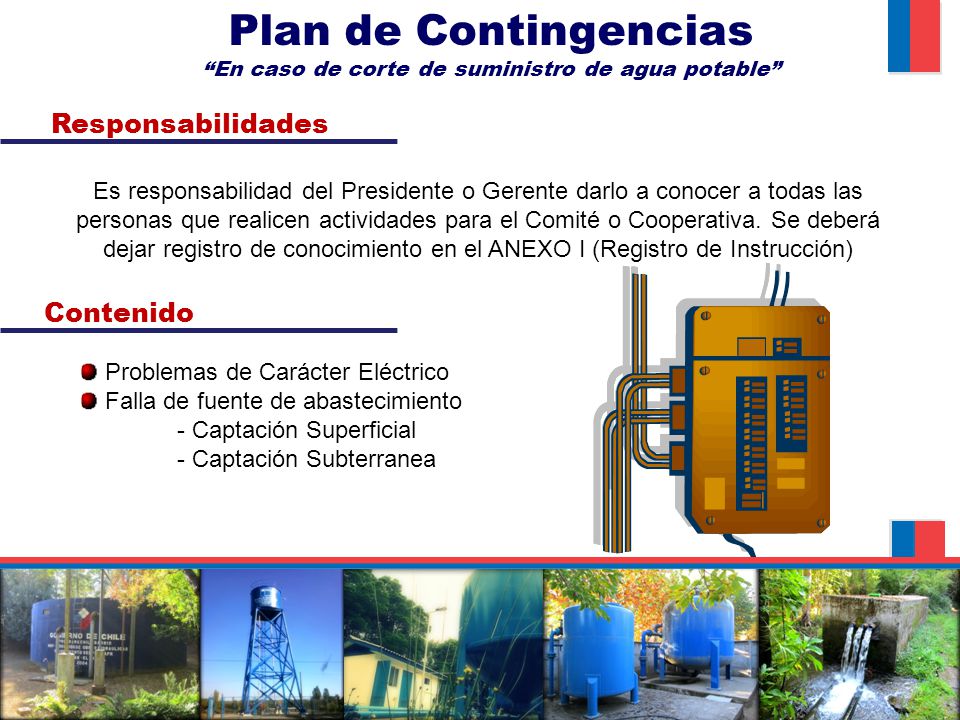 En caso de corte de suministro de agua potable