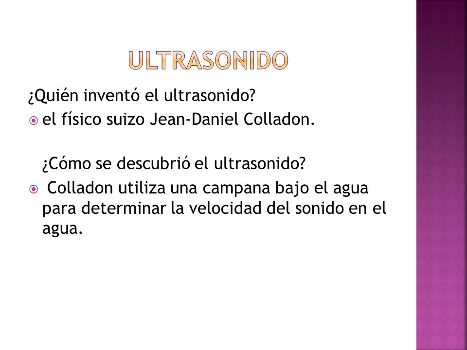 ULTRasonido ¿Quién inventó el ultrasonido