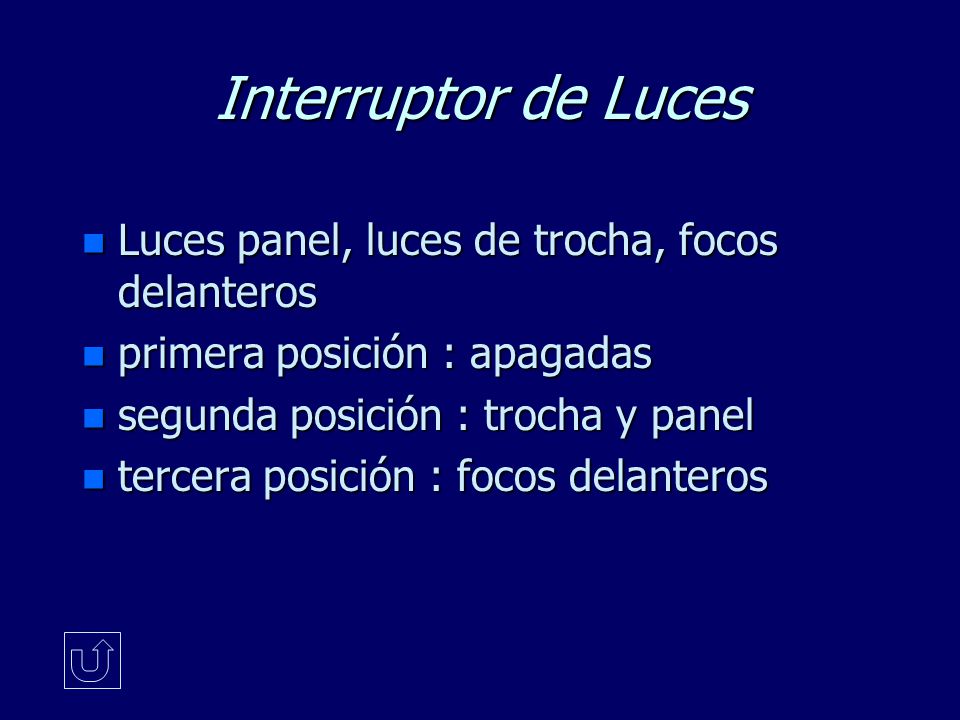 Interruptor de Luces Luces panel, luces de trocha, focos delanteros