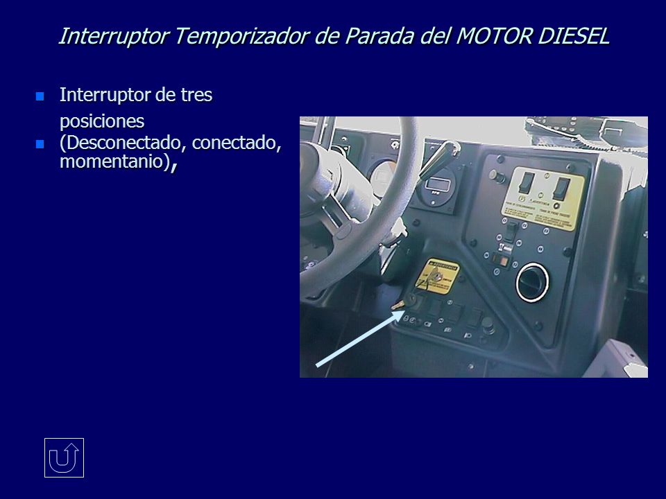 Interruptor Temporizador de Parada del MOTOR DIESEL