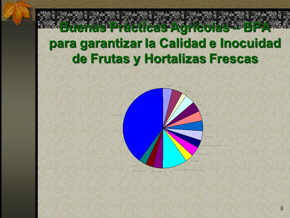 Buenas Prácticas Agrícolas – BPA para garantizar la Calidad e Inocuidad de Frutas y Hortalizas Frescas
