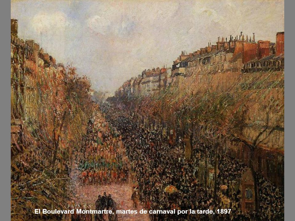 El Boulevard Montmartre, martes de carnaval por la tarde, 1897