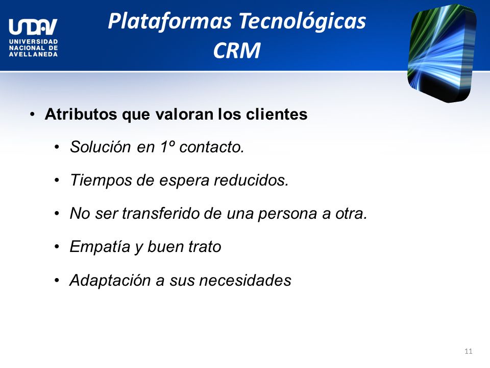 Plataformas Tecnológicas CRM